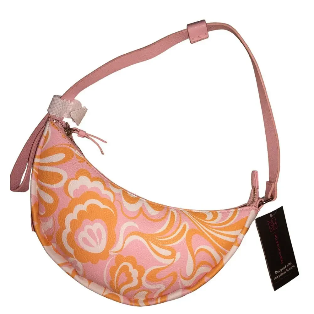 NWT No Boundaries Contemporary Half Moon -‎ Multicolor (Orange, Pink and Cream)